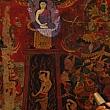 釈迦が瞑想に入っていると、魔王の軍団がやってくる。釈迦が大地の女神、トラニーを呼び出す場面を説明する。