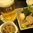 ガン冷えビール＆新鮮刺身