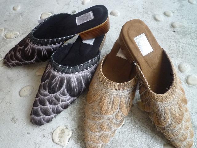 毛皮のミュール　28万8000ルピア