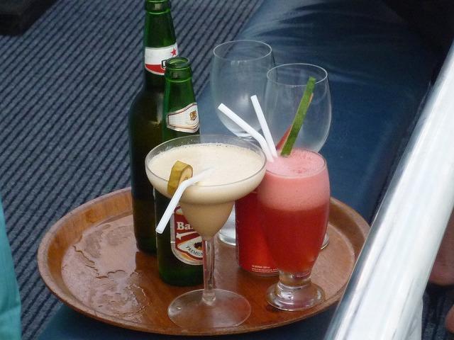 ソフト・ドリンクからアルコールまであります。