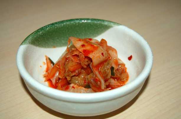 キムチ、甘さと辛さがいい塩梅です