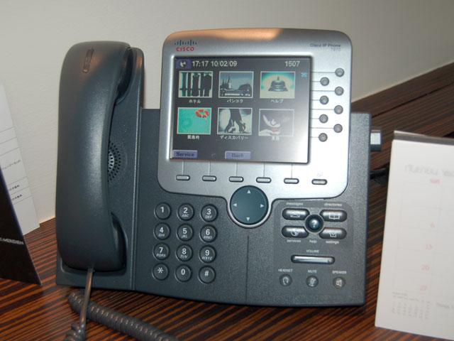 IP PHONEも日本語表示可能