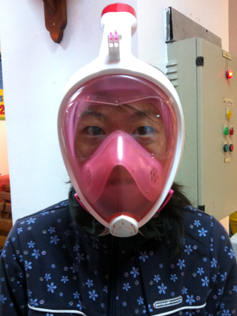 装着したところ