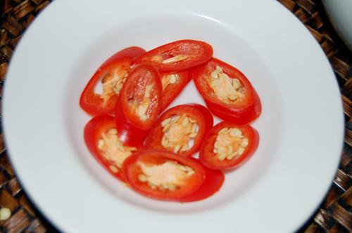 赤唐辛子<br>

唐辛子の量で辛さの調整をします。