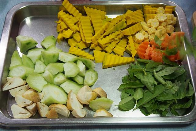 こちらが、食べやすい大きさに切った野菜です