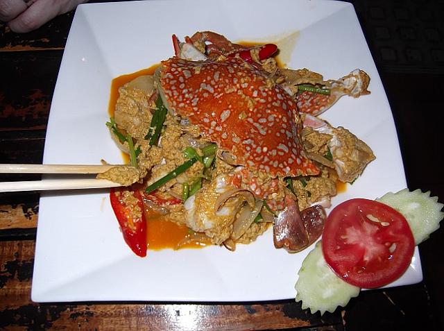 プーパッポンカレー　本場で食べようと思っていた蟹のカレー炒め