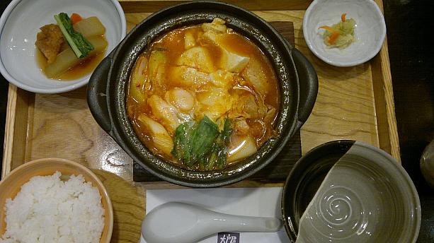 大戸屋の豚キムチ鍋定食！