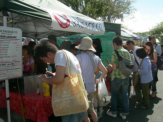 ソーセージ屋、いまだに人気健在