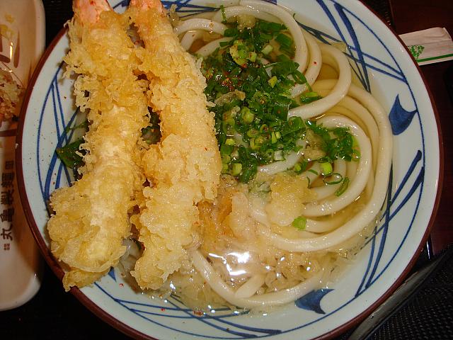 かけうどんにえび天をプラス