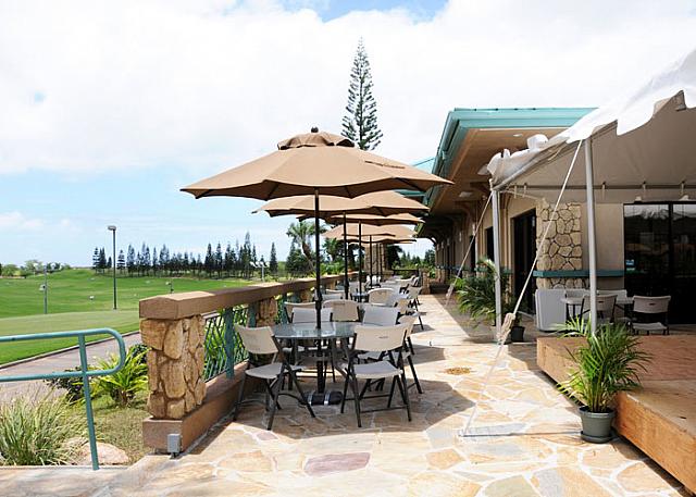 クラブハウスのテラス