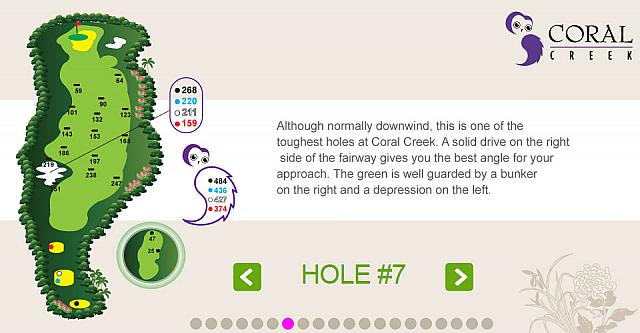 距離のあるミドル　フェアウェイ右から攻めて下さい
