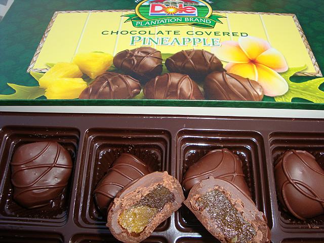 冷蔵庫で冷やすと美味しいドールのパイナップルチョコレート