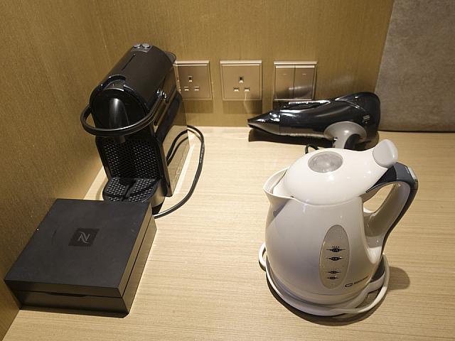 湯沸かし器に、エスプレッソマシーンも
