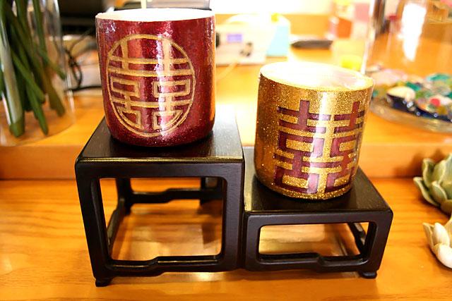 ずっしり感のある［喜喜］キャンドル。HK$50 