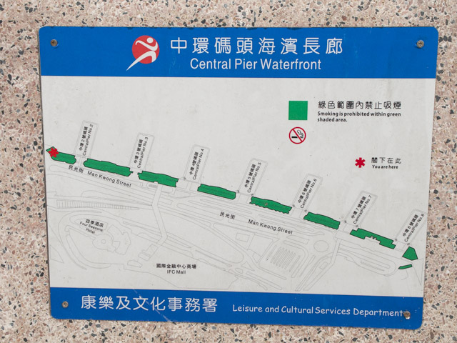 プロムナードの地図とトイレの位置