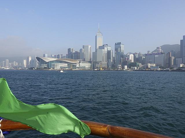 香港島側、湾仔方面の景色