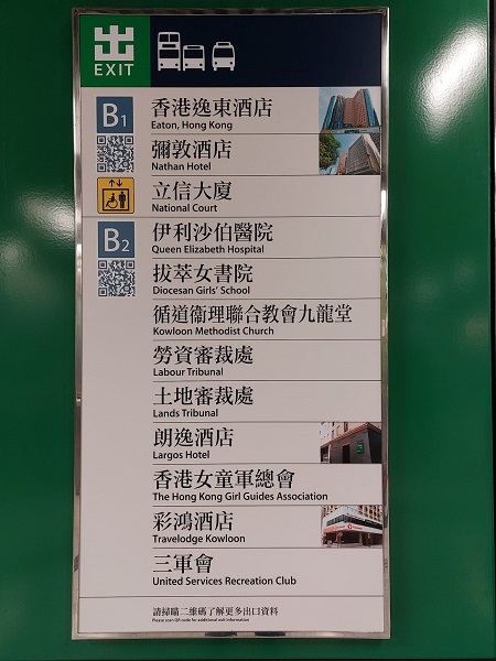 2)出口B1から出ましょう。