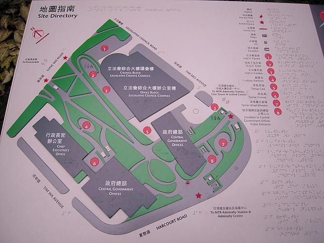 敷地内の地図