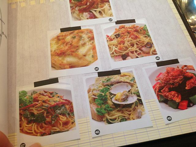 パスタメニューも豊富。