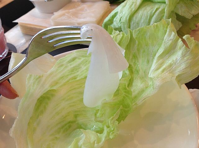 こんな感じで、ライスペーパーをとって
