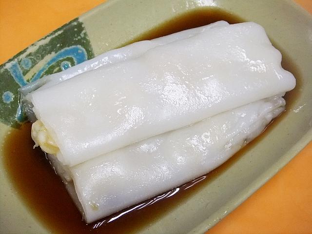 大きさはかなりある鮮蝦腸粉