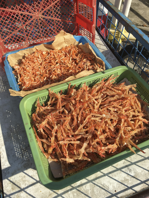 島ならではの特産物。乾蝦！