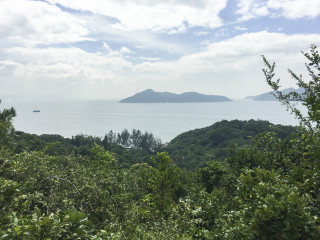 登りは結構急な階段。おお！景色が開けた！