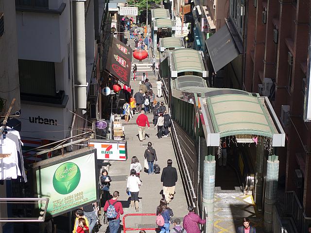 折り返し点はSOHOを見下ろせるスポットに。
