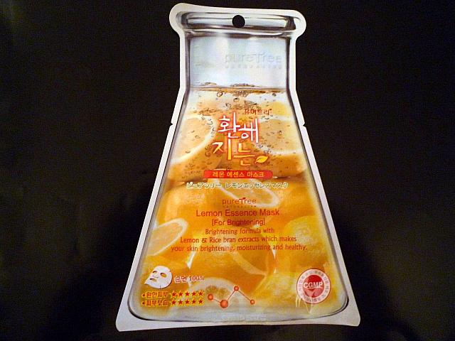 第４位　Genic Co.Ltd　Pure Tree Lemon Essence Mask for Brightening　HK$9.9