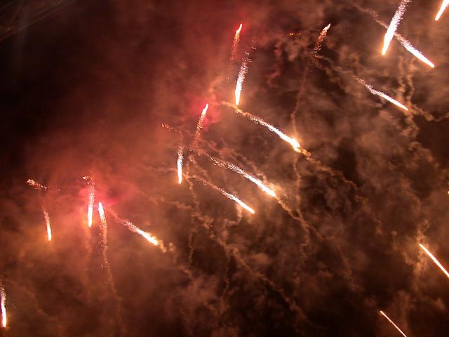イベントの締めは花火でした