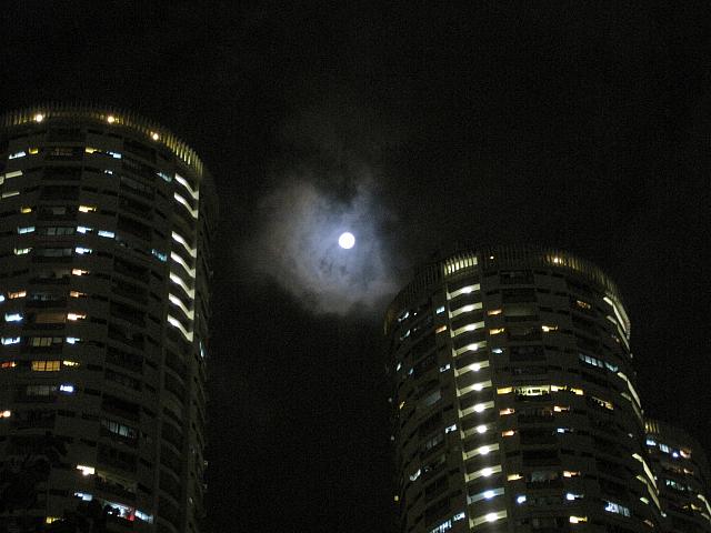 ふと夜空を見上げてみると、そこには満月の光が指していました。
