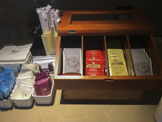 お茶類も豊富...