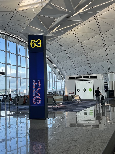 先日お伝えした通り、一時帰国中のナビ。久しぶりの飛行機は、香港といえば！のキャセイパシフィック航空です。