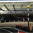 第２ターミナルのメーン玄関。「女王陛下のターミナル」という名がついています