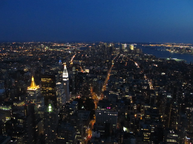 ダウンタウン方面の夜景