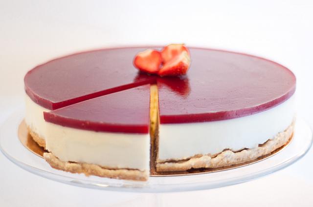 ヘルシーなチーズケーキはライトな味わい
