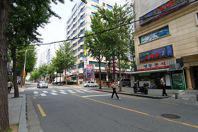 ホテル前の通り