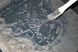 墨を塗って・・・