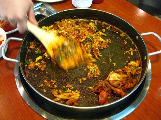 炒める、炒める！



