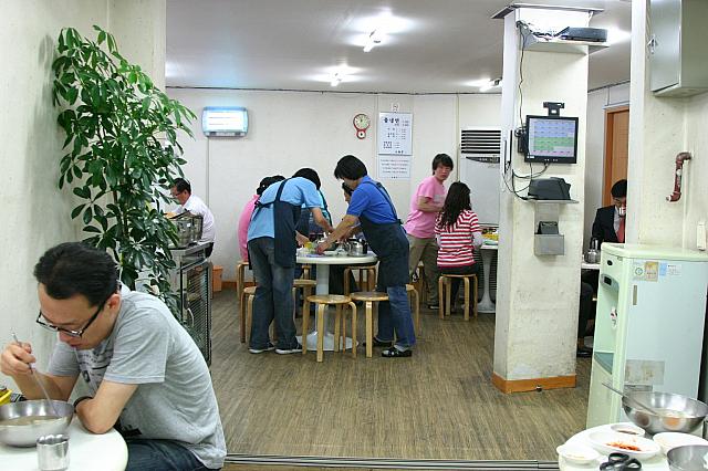 後片付けも大慌て