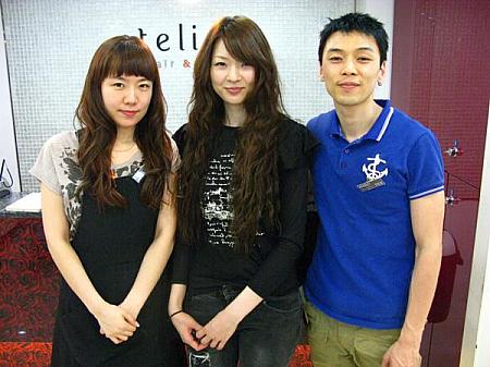 今回担当して下さった、ネイリストさんとスタイリストさん＾＾