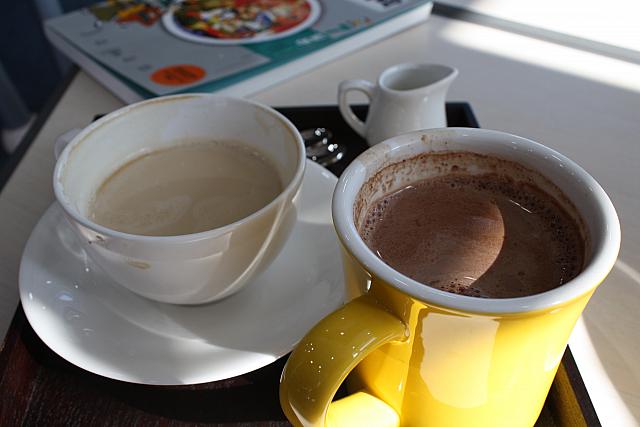 カフェラテとココア