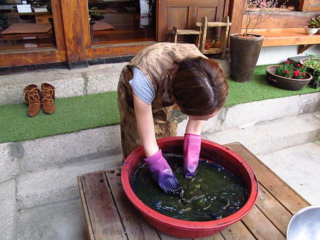 このときは、アプチマ（エプロン）を借りちゃいました～