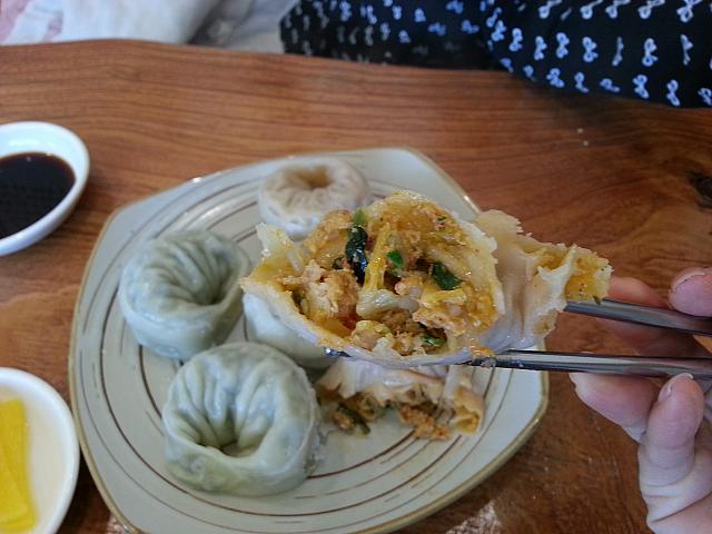 キムチの餃子。