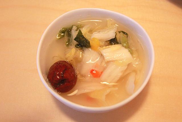 さっぱりして食べやすい水キムチのような漬け物。
