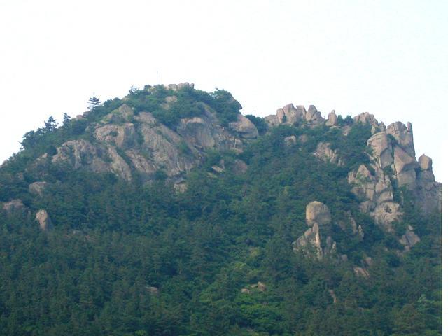 海から見える儒達山