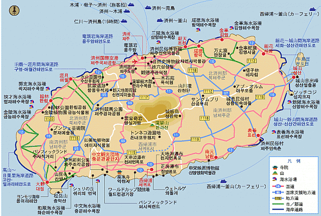 済州島はこんな感じ。