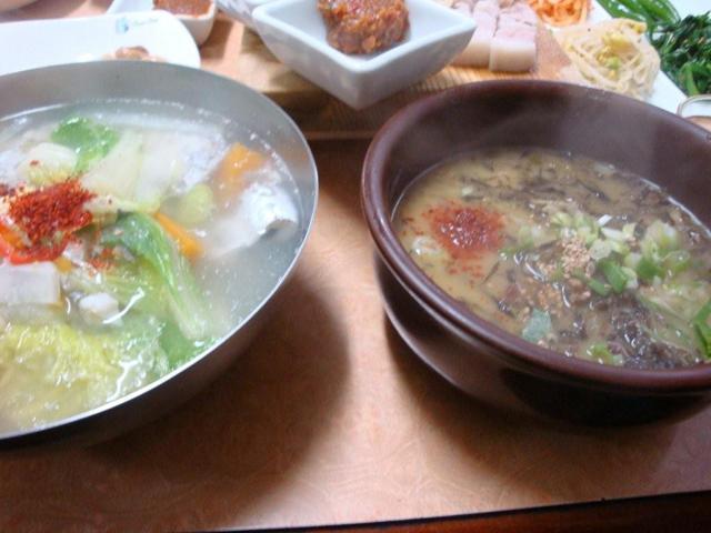 （ここでは名物の太刀魚のカボチャ入りスープも絶品）