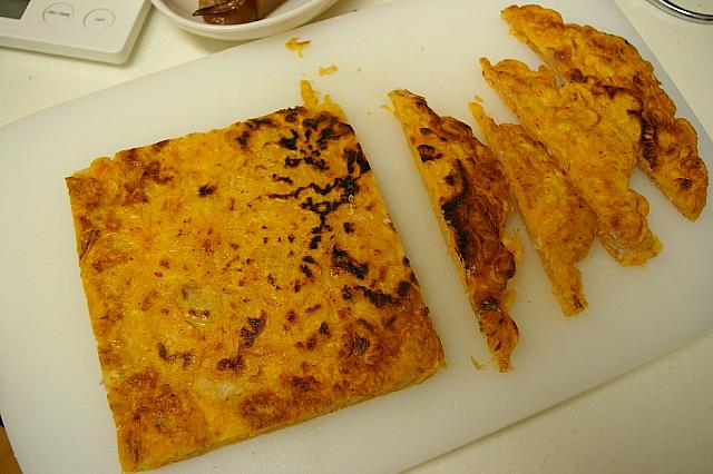 ⑬ 食べやすい大きさに切る。