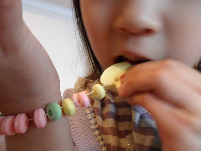 ブレスレット、食べ方が分かりません。